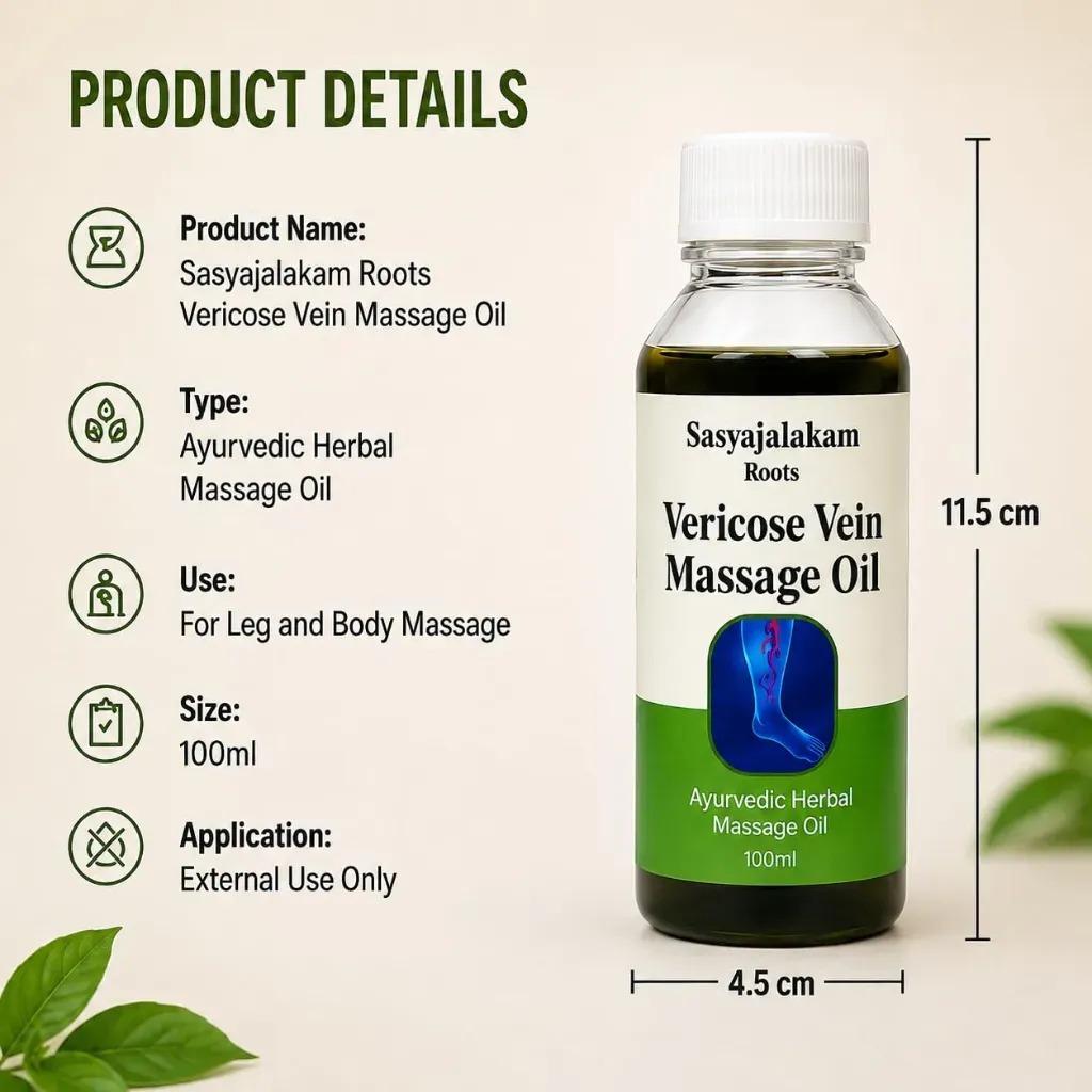 Vericos Vein Massage Oil, 100ml