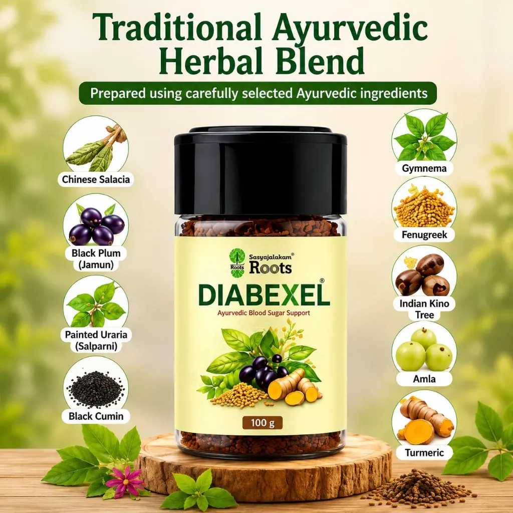 DIABEXEL Ayurvedic Herbal Powder, 100g (Jar)