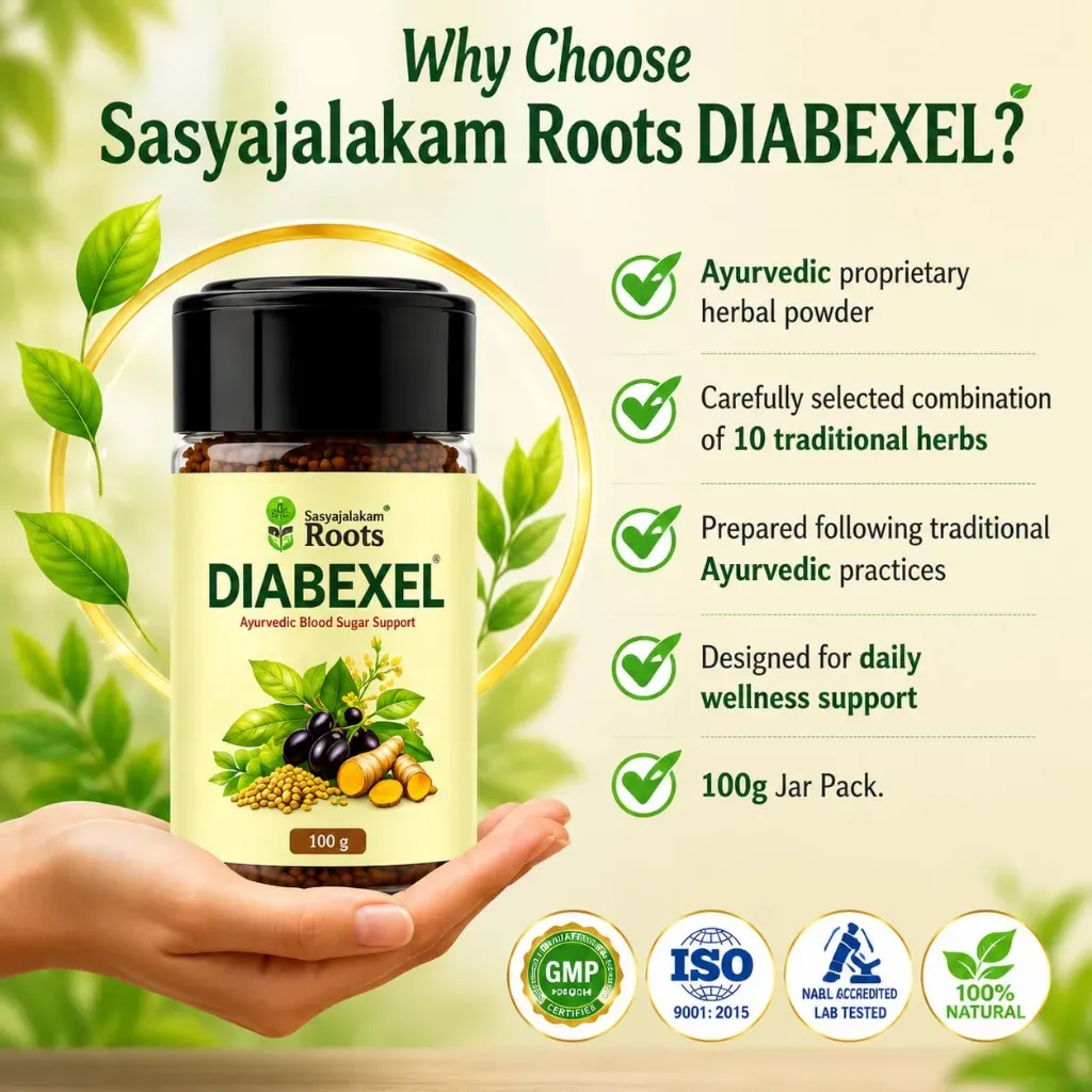 DIABEXEL Ayurvedic Herbal Powder, 100g (Jar)